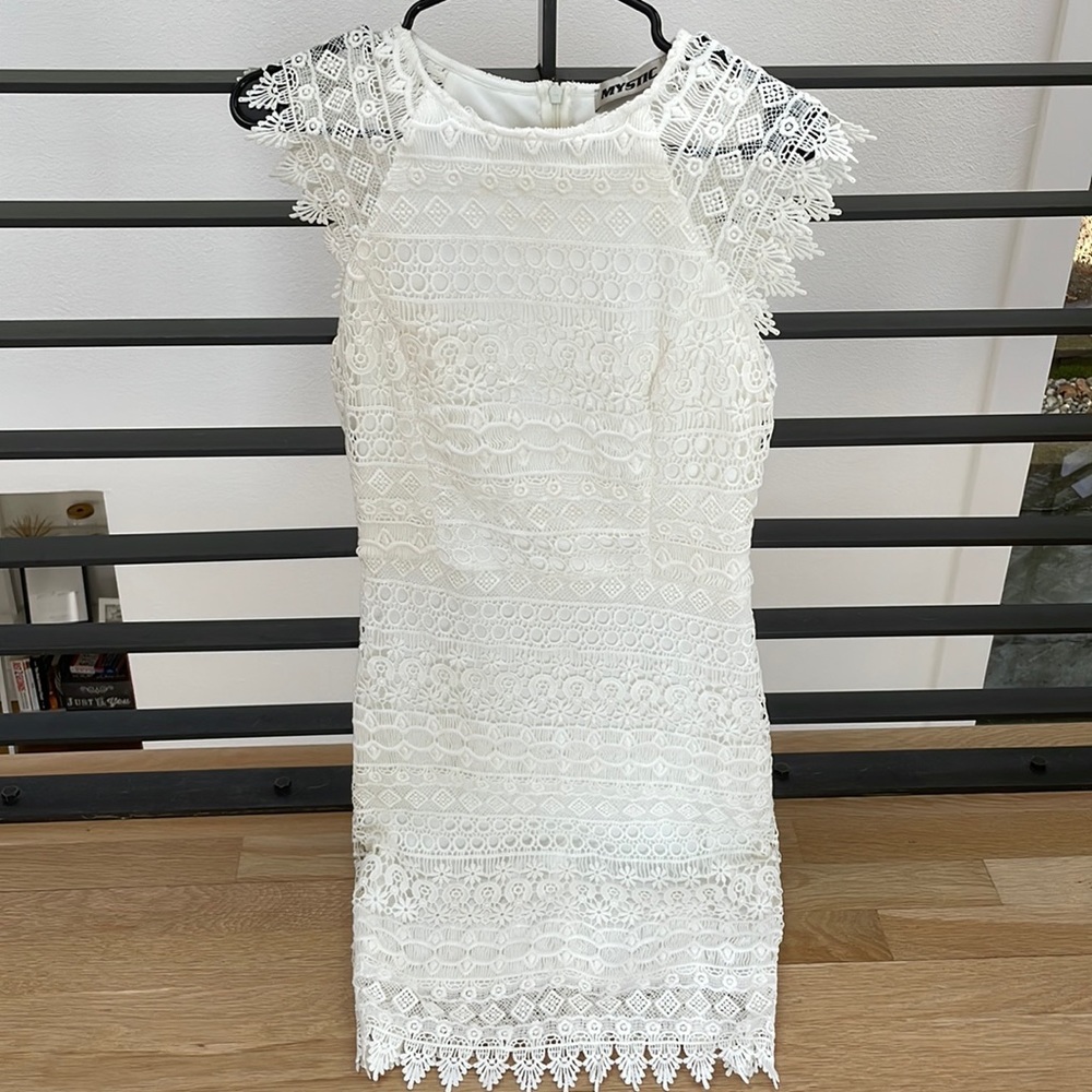 Xsmall White Crochet Dress